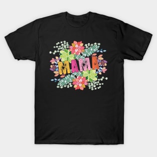 Cute And Adorable Mothers Day With Beautiful Spring Flowers T-Shirt